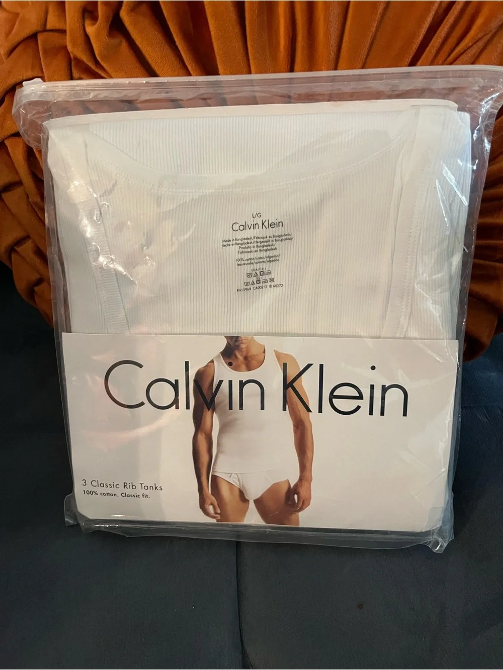 Calvin Klein White Ribbed Tank Tops (3-Pack)